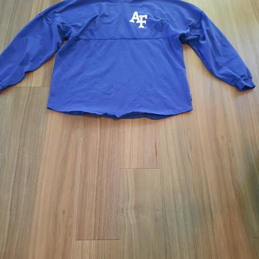 AF Academy Blue Long Sleeve T-Shirt; Size L-Free Shipping!
